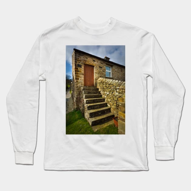 Muker Cottage Long Sleeve T-Shirt by StephenJSmith